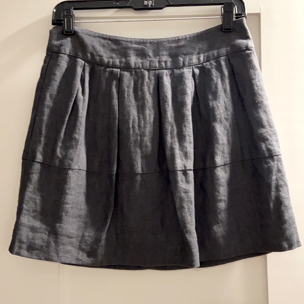 Island Company Linen Boheme Skirt Size 4 Gray